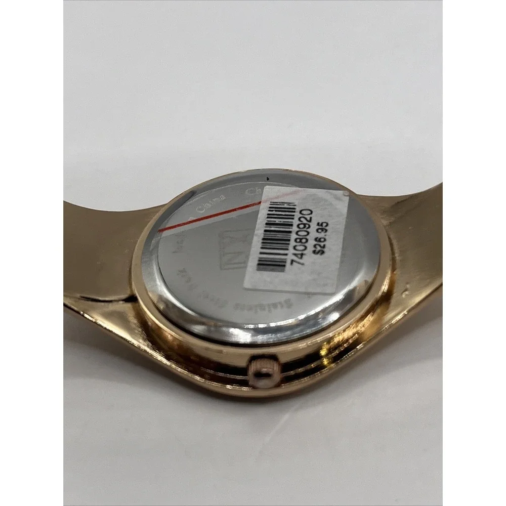 NY&C Women's Quartz Watch Rose Gold Tone Bangle‎ Band- New Battery
